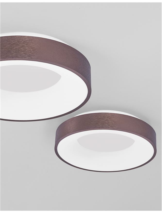 Plafoniera RANDO THIN Brushed Coffee 30W 3000K Diam. 38 cm Nova Luce