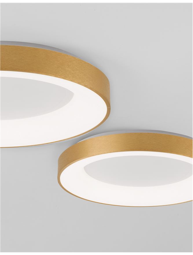 Plafoniera RANDO THIN gold 50W Diam. 60 cm Nova Luce