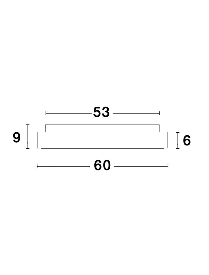 Plafoniera RANDO THIN gold 50W Diam. 60 cm Nova Luce