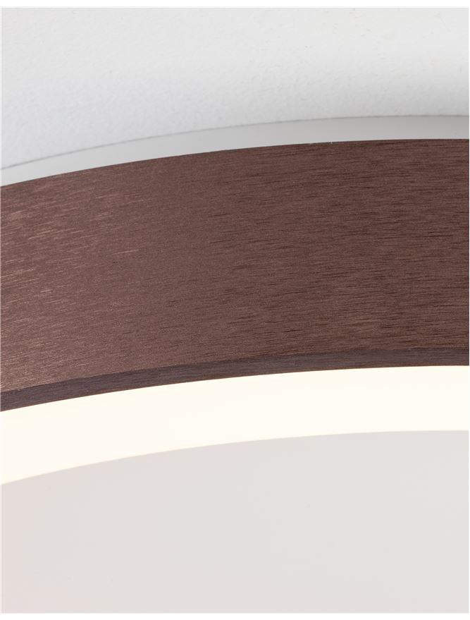 Plafoniera RANDO THIN Brushed Coffee 50W 3000K Diam. 60 cm Nova Luce