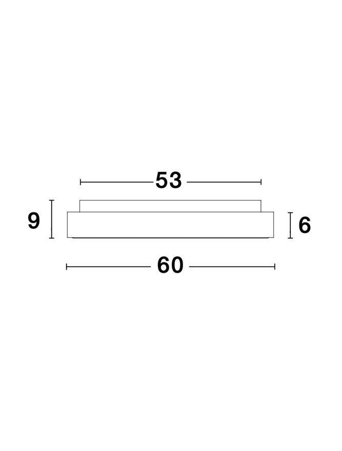 Plafoniera RANDO THIN Brushed Coffee 50W 3000K Diam. 60 cm Nova Luce