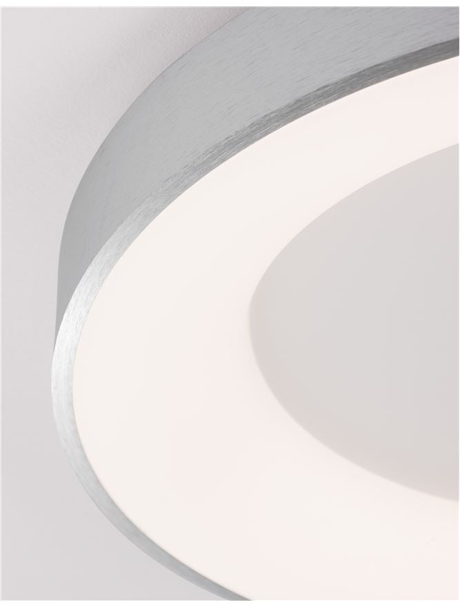Plafoniera RANDO THIN  Brushed Silver  50W 3000K Diam. 60 cm Nova Luce