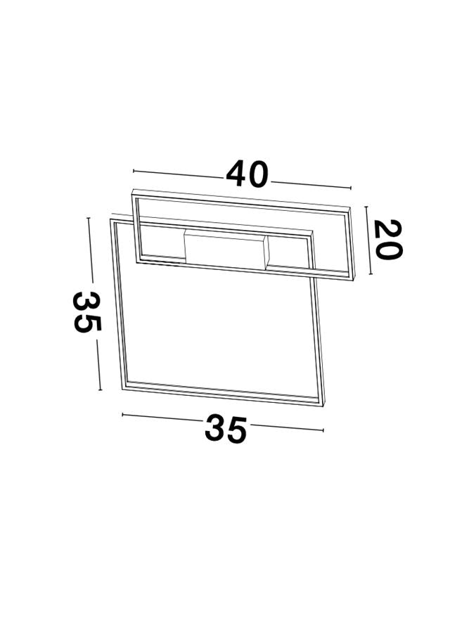 Plafoniera PORTO Sandy White Steel Aluminium & Acrylic Dimmable 30W Dim: 45x45 cm Nova Luce