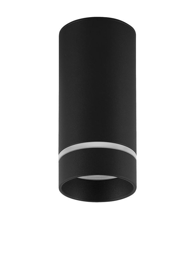 Plafoniera ESCA Sandy Black Aluminium & Acrylic 1X10W Diam: 6 cm Nova Luce