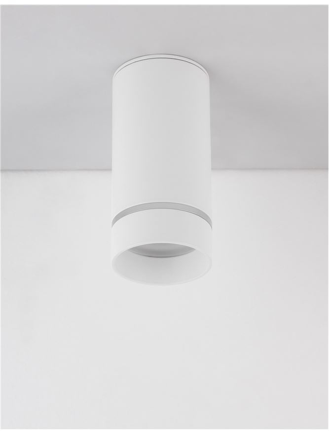 Plafoniera ESCA Sandy White Aluminium & Acrylic 1X10W Diam: 6 cm Nova Luce
