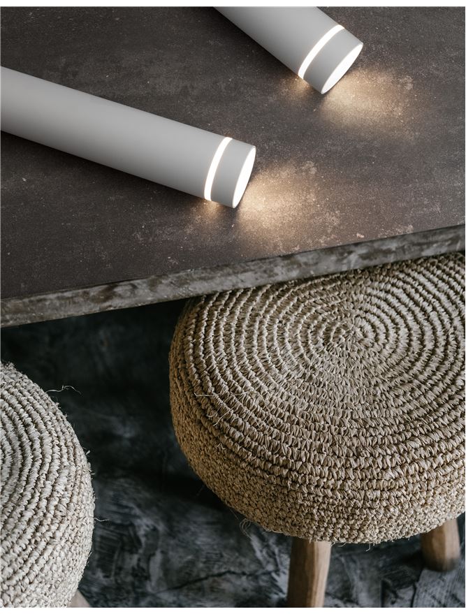 Lampa suspendata ESCA Sandy White Aluminium D6 NOVA LUCE