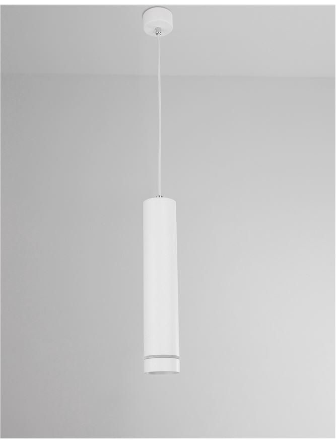 Lampa suspendata ESCA Sandy White Aluminium D6 NOVA LUCE
