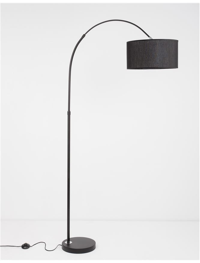 Lampadar SAMA black led  E27 12W  IP20 H180cm Nova Luce