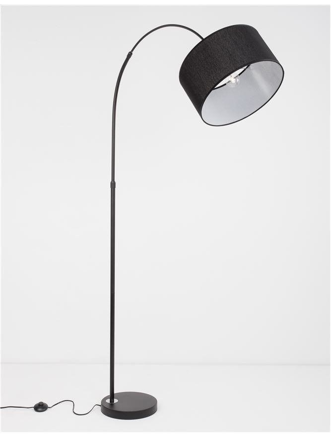 Lampadar SAMA black led  E27 12W  IP20 H180cm Nova Luce