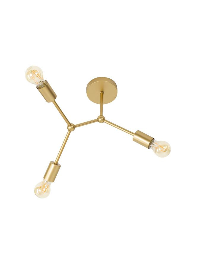 Plafoniera CALISTO Brass Metal 3X12W Diam: 60 cm X H.45 cm Nova Luce
