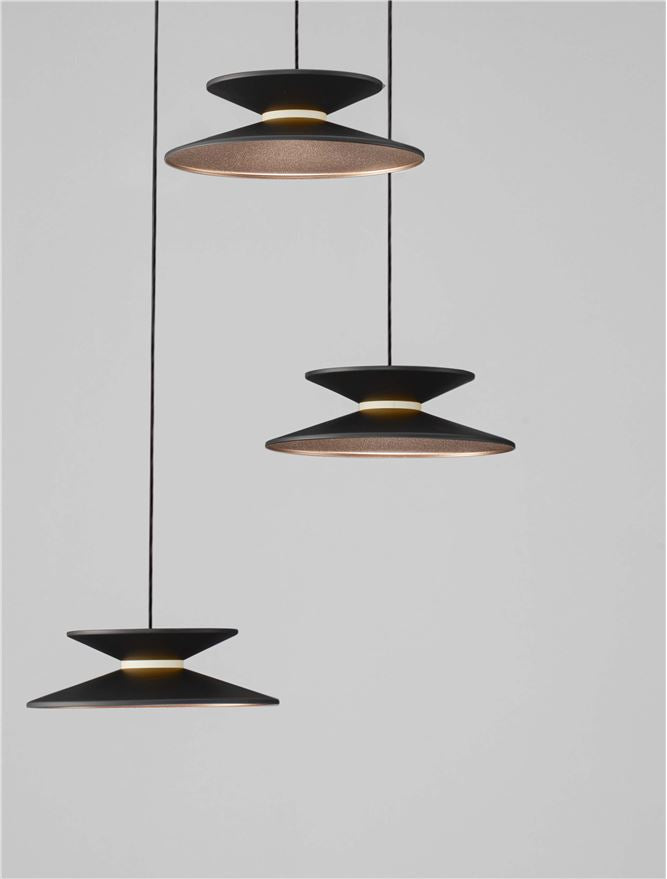 Lampa suspendata MORFI 3 LED 14 Watt 3000K IP20 D42cm Nova Luce