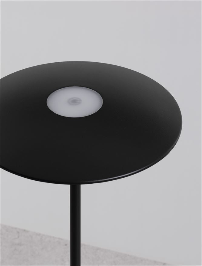 Lampa de masa portabila FABIO, negru, 2W, IP 54 H 38 cm,  Nova Luce