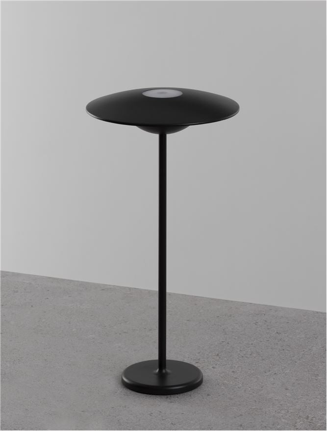 Lampa de masa portabila FABIO, negru, 2W, IP 54 H 38 cm,  Nova Luce