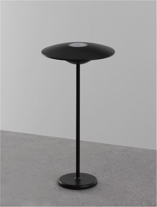 Lampa de masa portabila FABIO, negru, 2W, IP 54 H 38 cm,  Nova Luce