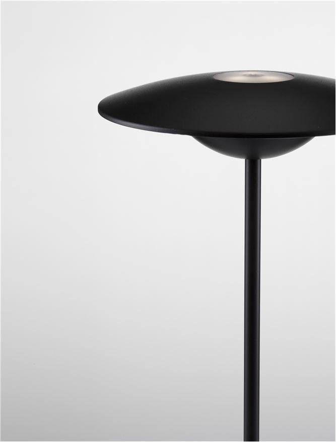 Lampa de masa portabila FABIO, negru, 2W, IP 54 H 38 cm,  Nova Luce