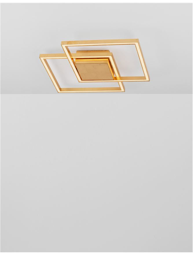 Plafoniera BILBAO auriu Dim: 46x46 cm Nova Luce