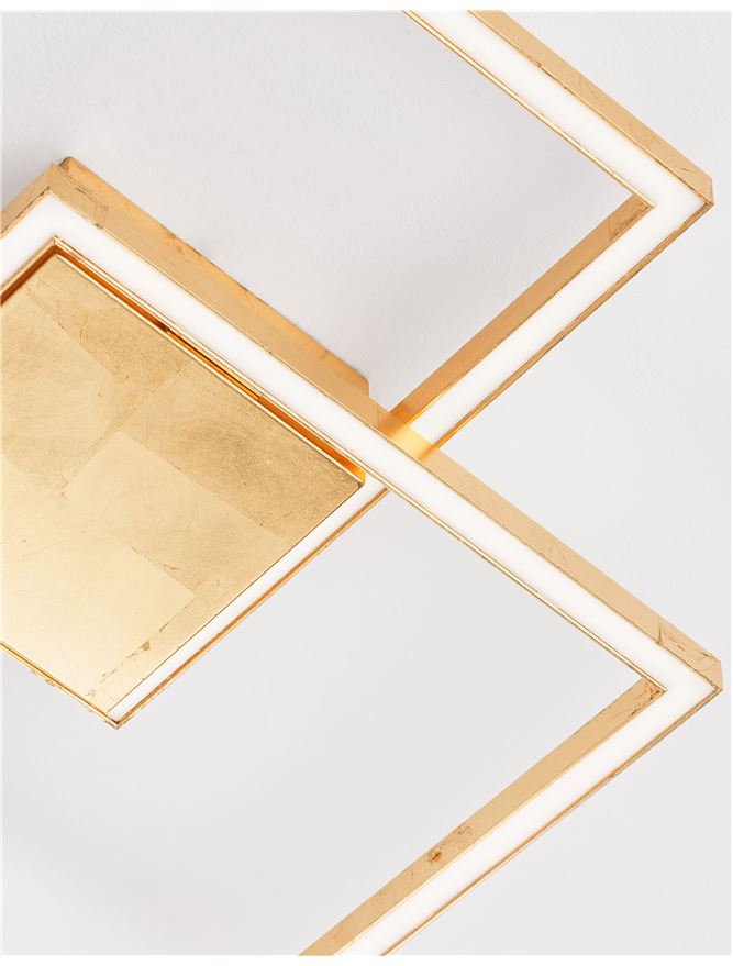 Plafoniera BILBAO auriu Dim: 46x46 cm Nova Luce