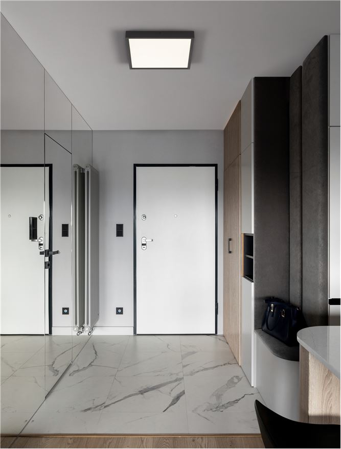 Plafoniera ITOS Sandy Black Aluminium & Acrylic LED 32W 3000K Dim: 40X40 cm Nova Luce