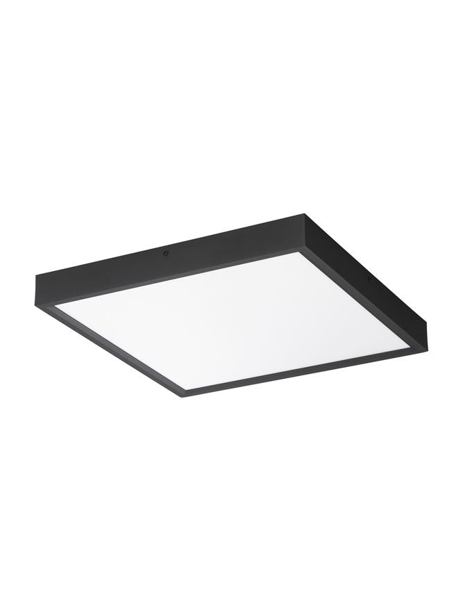 Plafoniera ITOS Sandy Black Aluminium & Acrylic LED 32W 3000K Dim: 40X40 cm Nova Luce