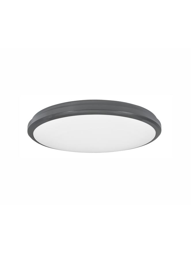 Plafoniera TOMMY Dark Gray ABS & Acrylic Diffuser, Ac Driver Included Led 30W Diam: 32 cm Nova Luce