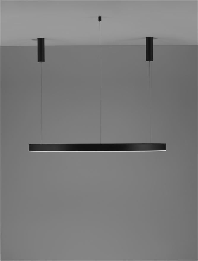 Lampa suspendata MOTIF Sandy Black D120 3000K NOVA LUCE