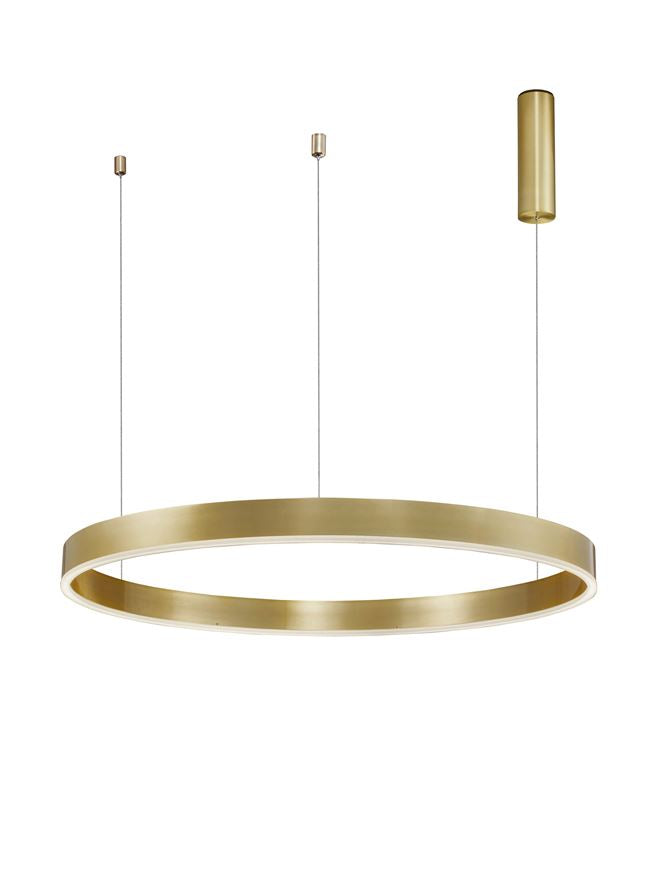 Lampa suspendata MOTIF 3 Brass Gold Aluminium 6000K D100 NOVA LUCE