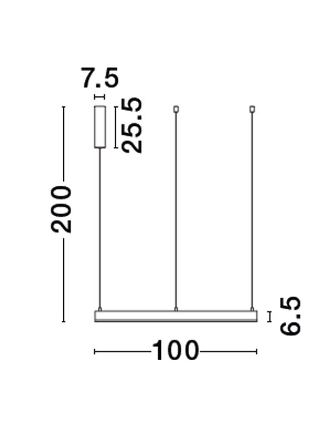 Lampa suspendata MOTIF 3 Brass Gold Aluminium 6000K D100 NOVA LUCE