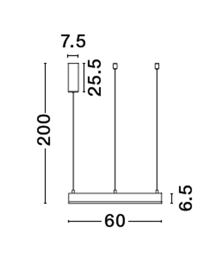 Lampa suspendata MOTIF 2 Sandy Black D60 NOVA LUCE