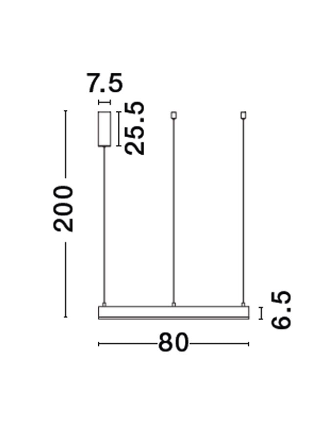 Lampa suspendata MOTIF 2 Sandy Black D100 H200 NOVA LUCE