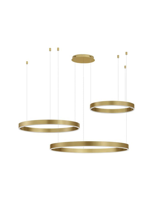 Lampa suspendata MOTIF 3 Brass Gold Aluminium 6000K NOVA LUCE