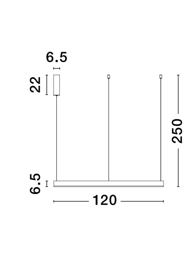 Lampa suspendata MOTIF Sandy White D120 6000K NOVA LUCE