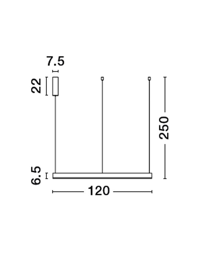 Lampa suspendata MOTIF Brass Gold D120 6000K NOVA LUCE