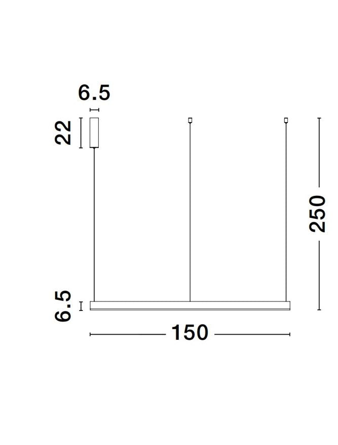 Lampa suspendata MOTIF Sandy Black D150 6000K NOVA LUCE