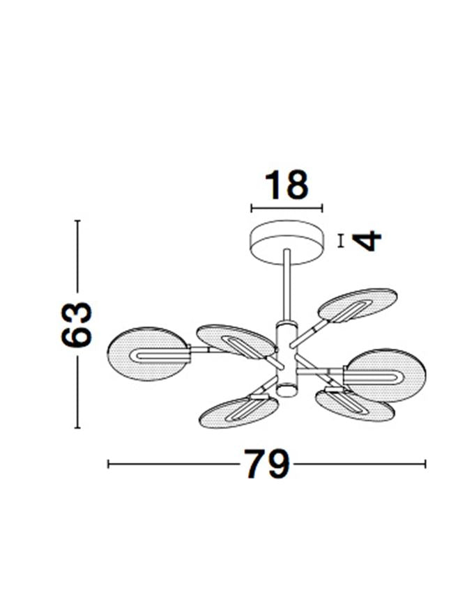 Lampa suspendata GENTI D79 NOVA LUCE