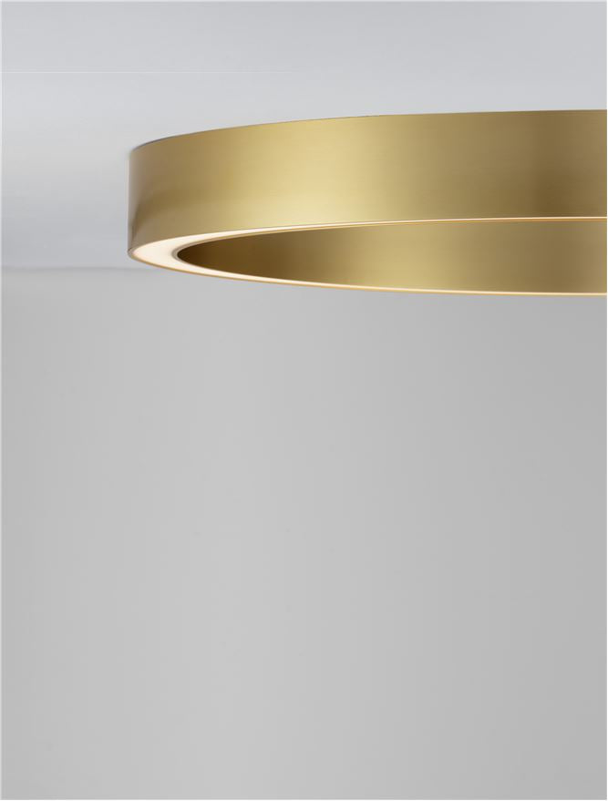 Plafoniera STING Bronze Aluminium & Acrylic 50W Diam. 80 cm Nova Luce