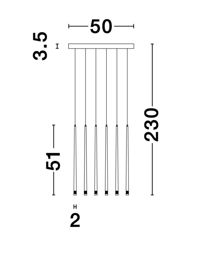 Lampa suspendata GIONO 12 Sandy Black Aluminium NOVA LUCE