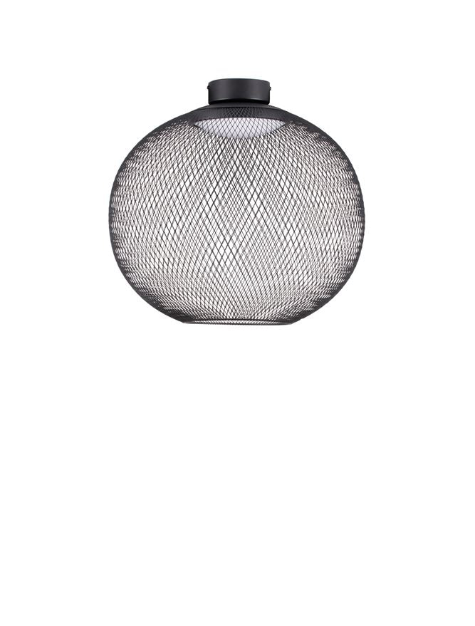 Plafoniera KINETIC Matt Black Metal & Acrylic LED 23W 3000K Diam: 50 cm Nova Luce