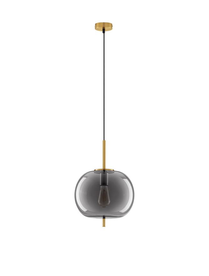 Lampa suspendata LATO Smoky Glass Black D30 NOVA LUCE