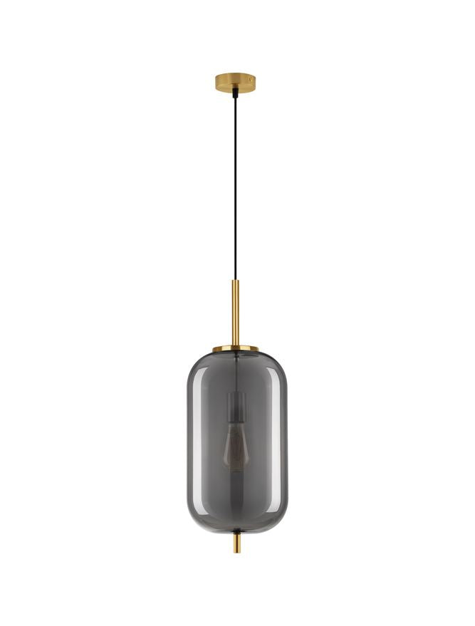 Lampa suspendata LATO Smoky Glass Black D22 NOVA LUCE