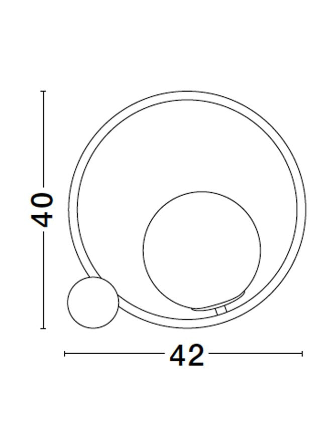 Lampa de masa NESO E14 1X5W IP20 H40 cm Nova Luce