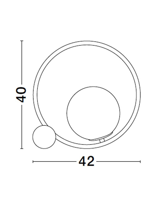 Lampa de masa NESO E14 1X5W IP20 H40 cm Nova Luce