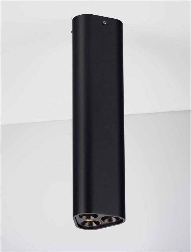 Plafoniera ETHO Sandy Black Aluminium LED 6W 3000K Dim: 5X5X20 cm Nova Luce