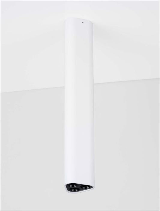 Plafoniera ETHO Sandy White & Inner Black Aluminium LED 6W 3000K  Dim: 5X5X30.5 cm  Nova Luce