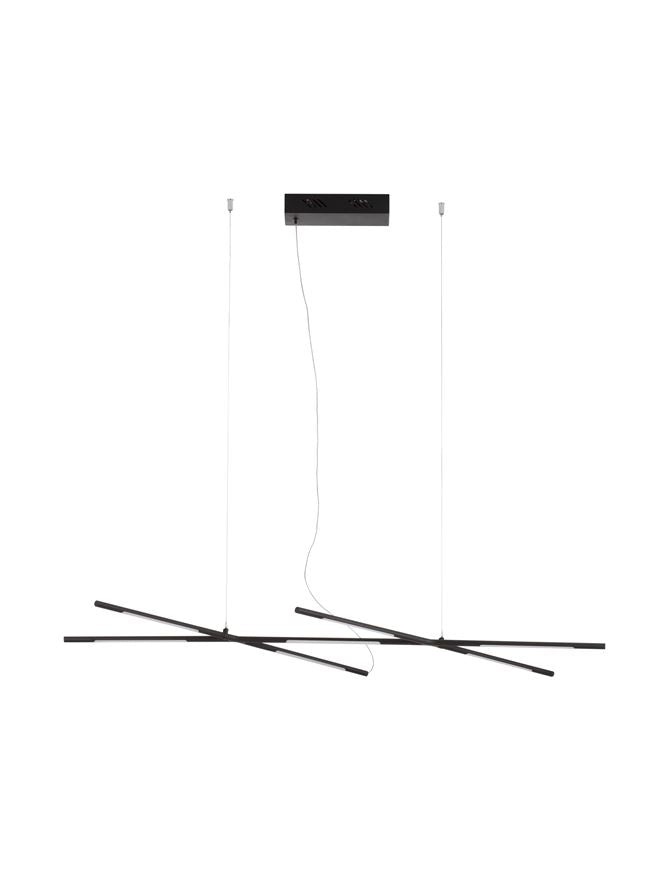 Lampa suspendata RACCIO Black Metal & Acrylic L115 NOVA LUCE