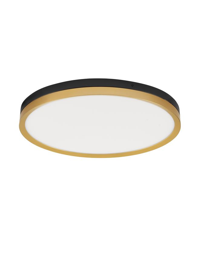 Plafoniera CANTRIA negru & auriu 37W Diam.50 Nova Luce