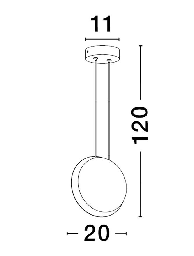 Lampa suspendata SHELL BLACK 1 NOVA LUCE