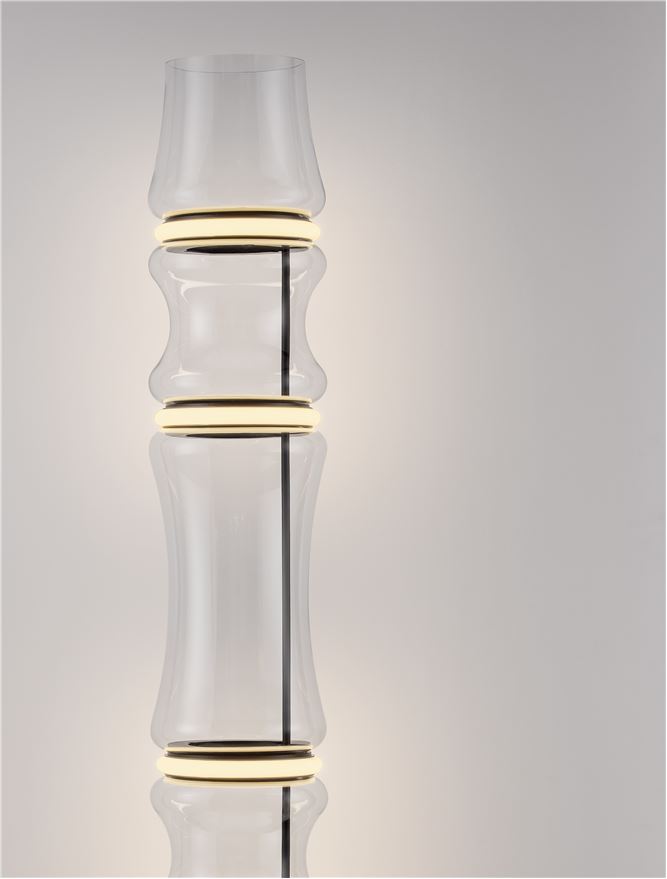 Lampadar ANAPNOE black led 46W 3000K IP20 H157cm Nova Luce