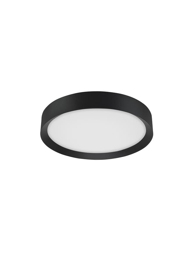 Plafoniera LUTON Sandy Black Aluminium Matt White Acrylic Diffuser 47W Diam. 55 cm Nova Luce