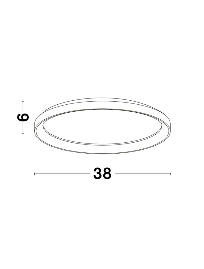 Plafoniera PERTINO alb 30W Diam: 38 Nova Luce