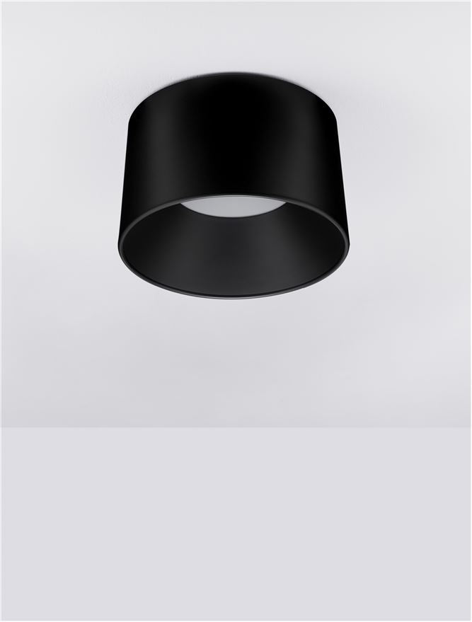 Plafoniera ATIL Sandy Black Aluminium & Steel LED 35W 3000K Diam: 50 cm Nova Luce